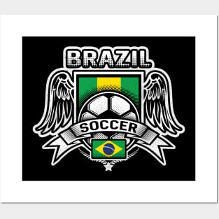 Brazil Soccer Futbol Posters and Art